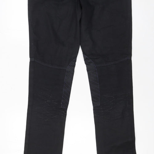 Ralph Lauren Women's Black Skinny Jeans Size 27/34 Stretch Mid Rise