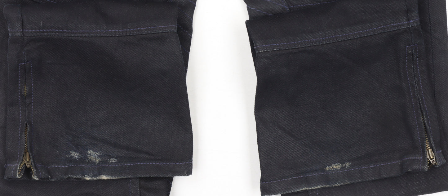 Ralph Lauren Women's Black Skinny Jeans Size 27/34 Stretch Mid Rise
