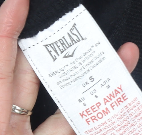 Everlast Men's Black Full Zip Hoodie Size S Fleece Sportswear