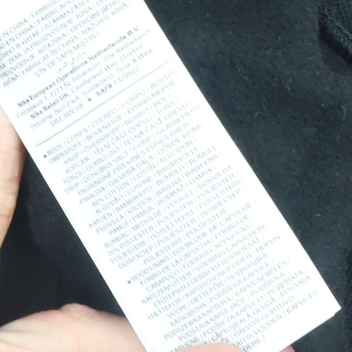 Jordan Mens Black Pullover Hoodie L Sports Fleece Sweatshirt