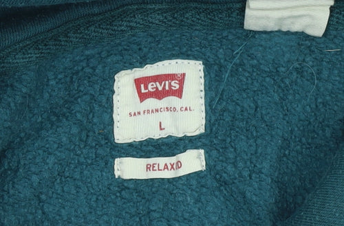 Levi's Men's Green Pullover Relaxed Hoodie Size L
