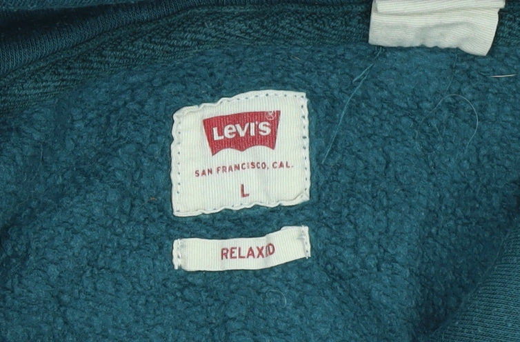 Levi's Men's Green Pullover Relaxed Hoodie Size L