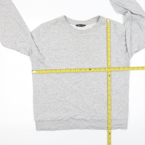 Marks and Spencer Womens Grey Cotton Blend Sweatshirt Size 12