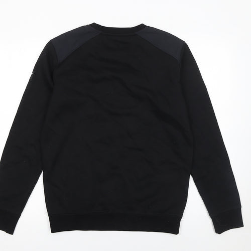 CAT Men's Black Pullover Crew Neck Sweatshirt Size S Regular Fit