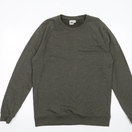 ASOS Men’s Green Crew Neck Pullover Sweatshirt L Regular Fit