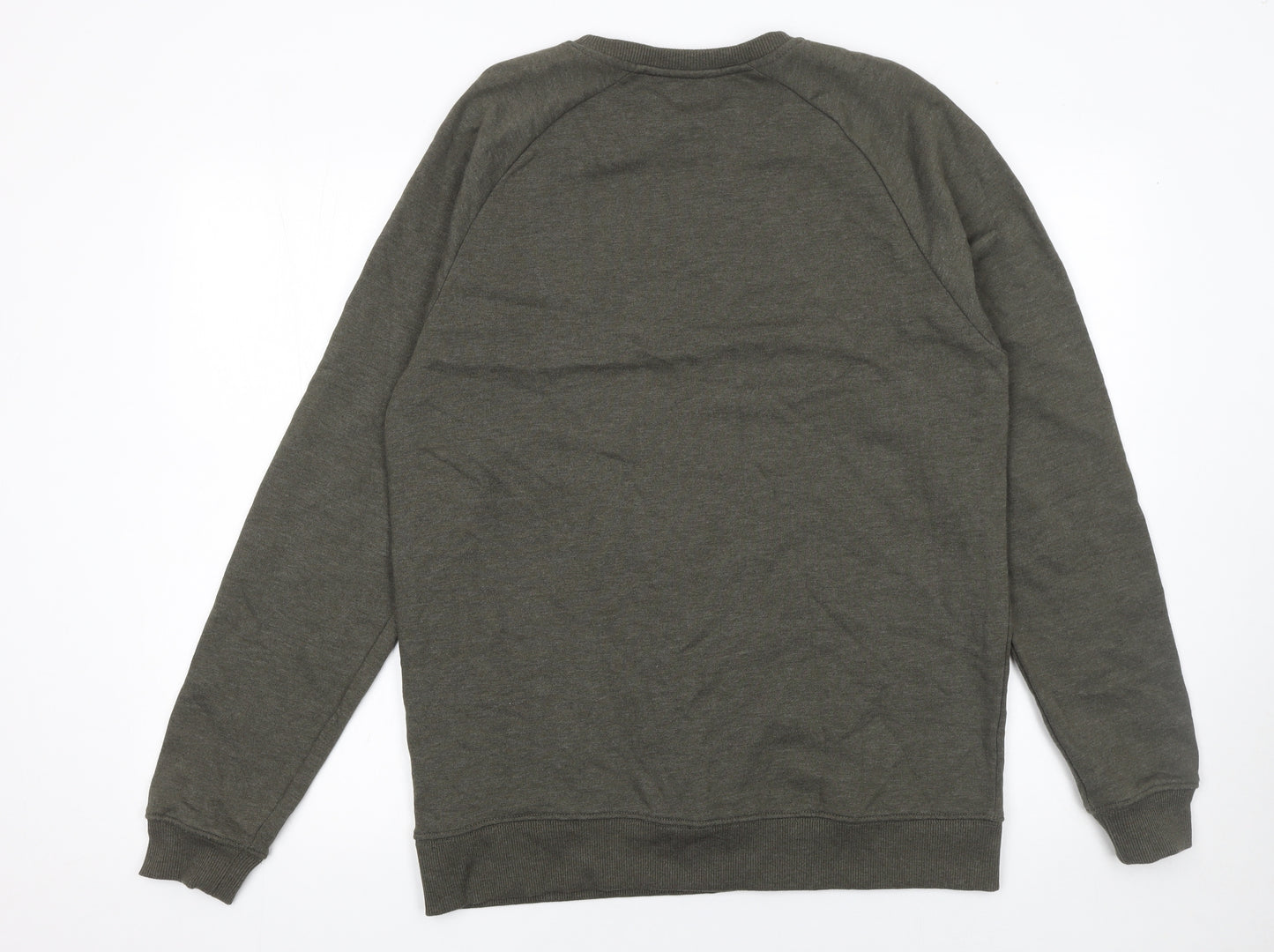 ASOS Men’s Green Crew Neck Pullover Sweatshirt L Regular Fit