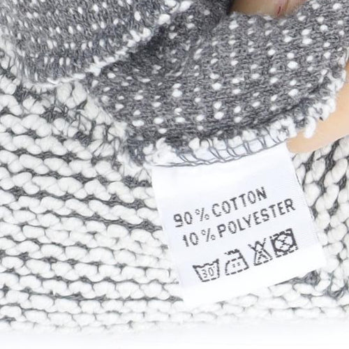 Weird Fish Men's Grey 1/4 Zip Knit Sweatshirt Size S Outdoor Casual