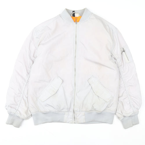 H&M Divided Women’s Grey Bomber Jacket Size 2XS