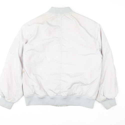 H&M Divided Women’s Grey Bomber Jacket Size 2XS