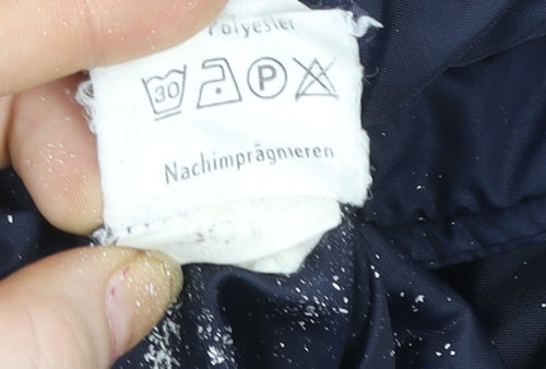 Kareer Women’s Navy Polyester Ski Jumpsuit Belted Zip Front Size M