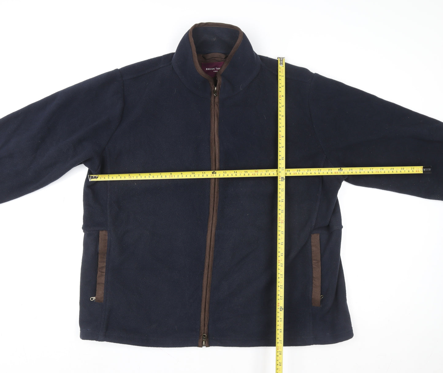Brook Taverner Men's Blue 3XL Fleece Full Zip Jacket