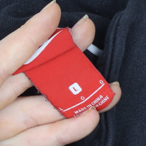 Nike Air Men's Black L Fleece 1/4 Zip Pullover Sweatshirt