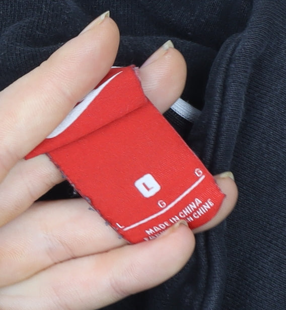 Nike Air Men's Black L Fleece 1/4 Zip Pullover Sweatshirt