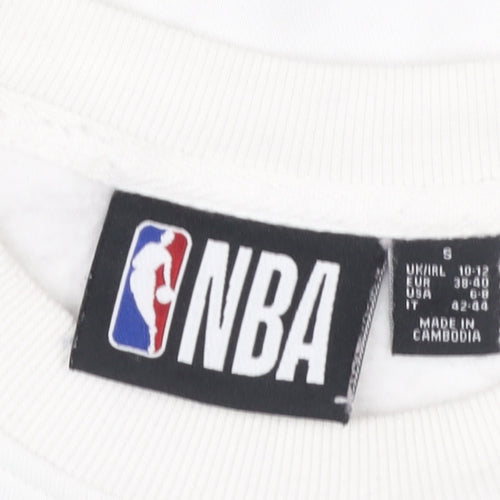 NBA Los Angeles Lakers White Crew Neck Sweatshirt Women S