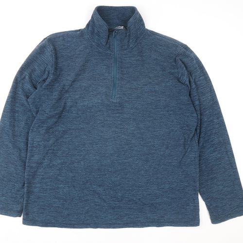 Hi Gear Women's Blue 1/2 Zip Pullover Sweatshirt XL Fleece Outdoor