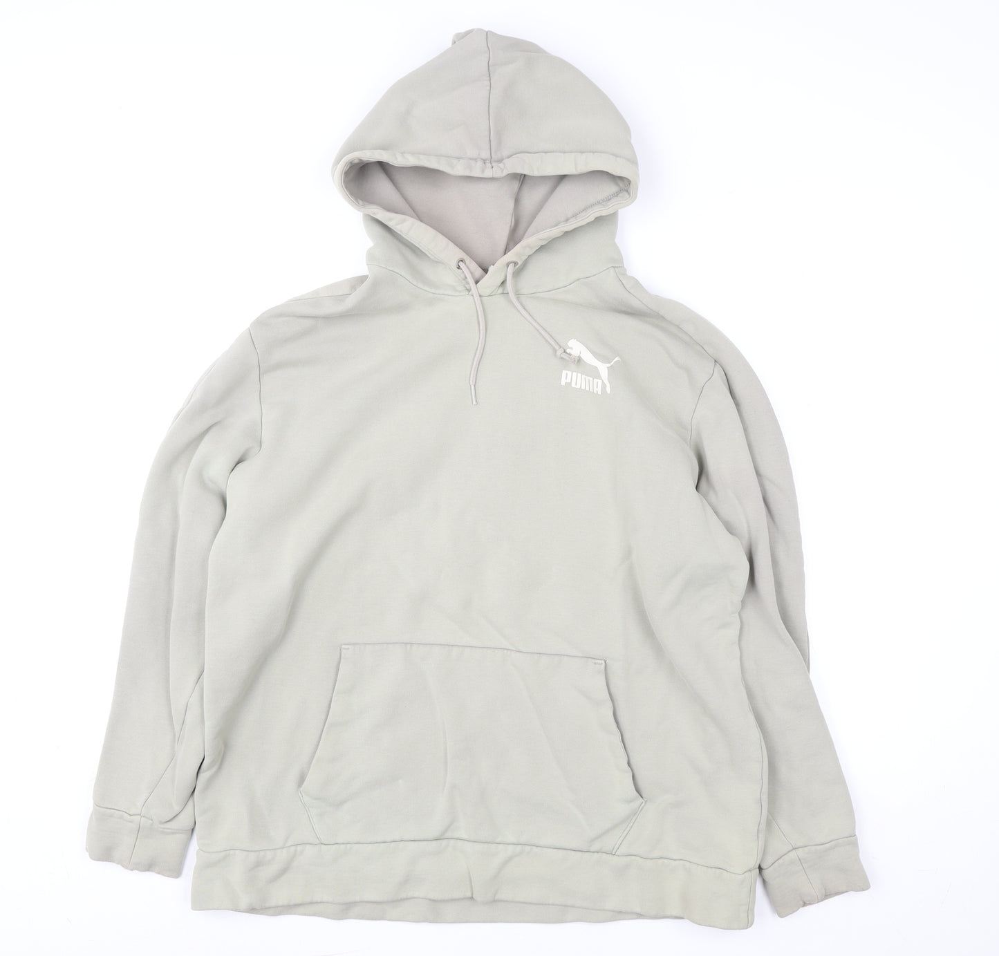 Puma Women’s Grey Hooded Pullover Sweatshirt Size L