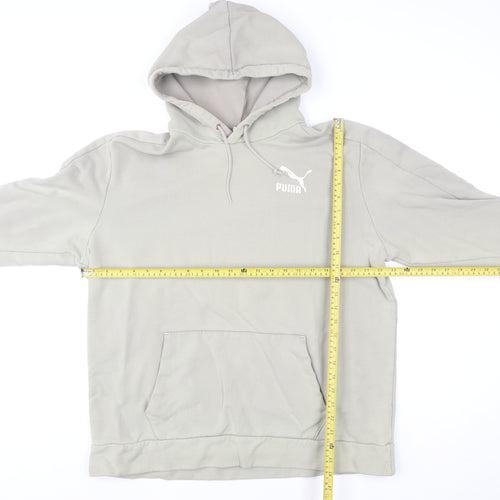Puma Women’s Grey Hooded Pullover Sweatshirt Size L