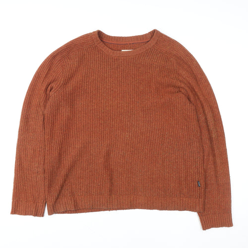 Fat Face Men’s Brown XL Cotton Wool Crew Neck Jumper