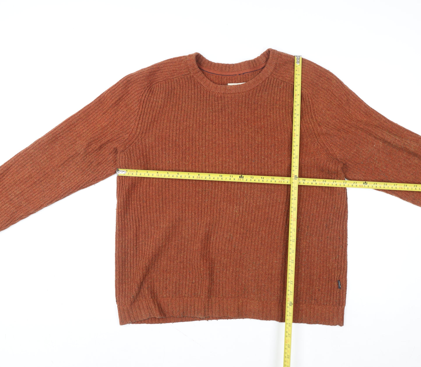 Fat Face Men’s Brown XL Cotton Wool Crew Neck Jumper