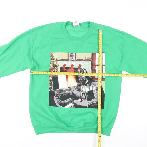 Star Wars Men’s Green Darth Vader Christmas Sweatshirt Size M