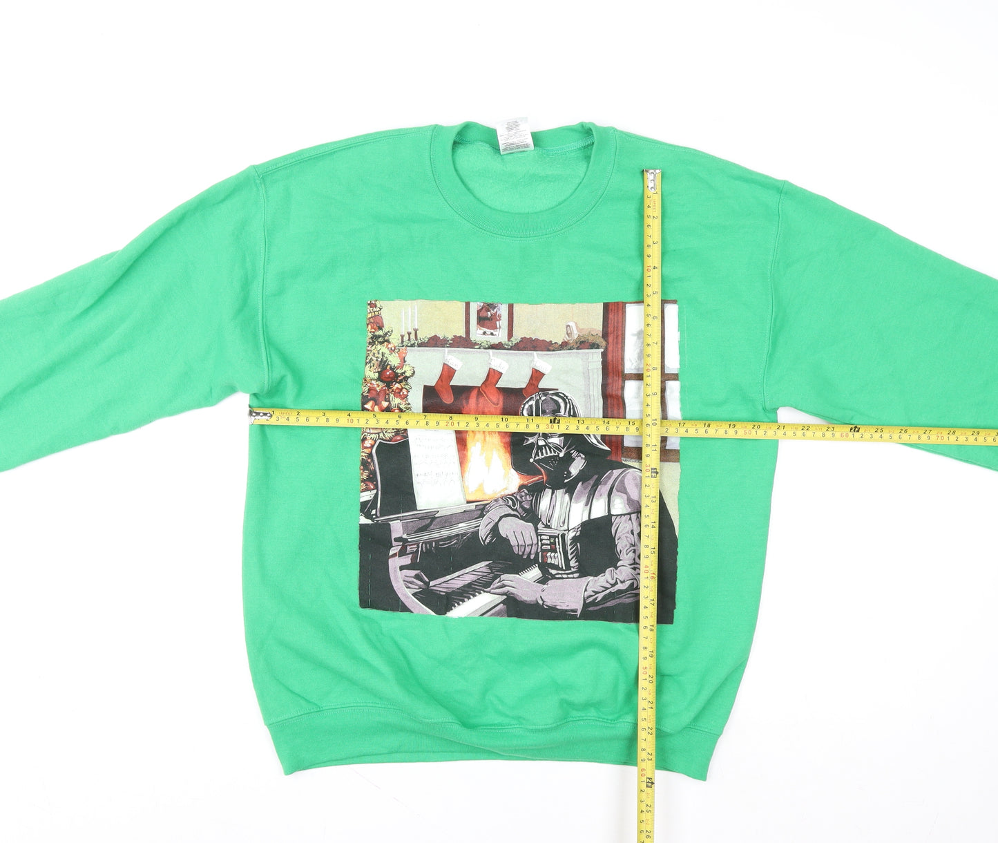 Star Wars Men’s Green Darth Vader Christmas Sweatshirt Size M