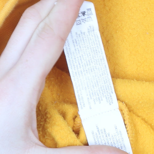 Disney Women Yellow Mickey & Co Sweatshirt Size L Cotton Fleece