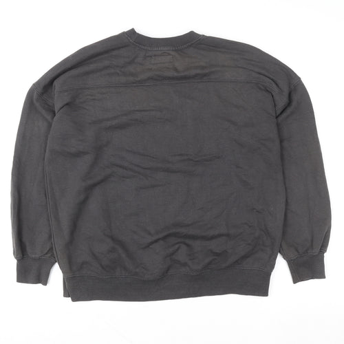 Lefties Women Black Cotton Blend Pullover Sweatshirt Size 12 'Best Season Ever'