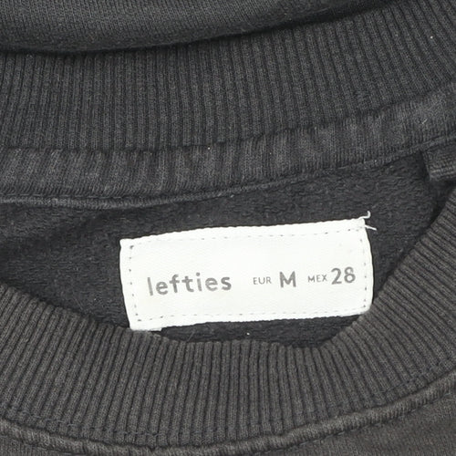 Lefties Women Black Cotton Blend Pullover Sweatshirt Size 12 'Best Season Ever'