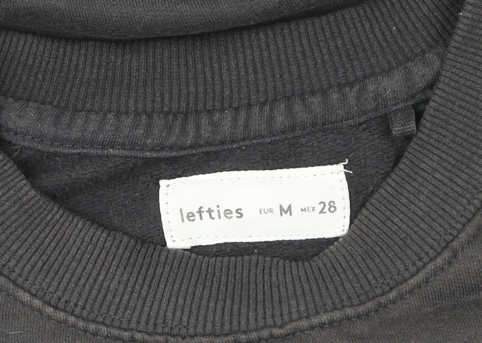 Lefties Women Black Cotton Blend Pullover Sweatshirt Size 12 'Best Season Ever'