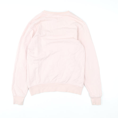 NICCE Womens Pink XS Pullover Sweatshirt 100% Cotton Crew Neck
