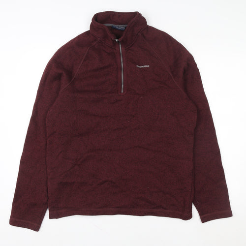 Craghoppers Men’s Red Fleece 1/4 Zip Pullover Sweatshirt XXL