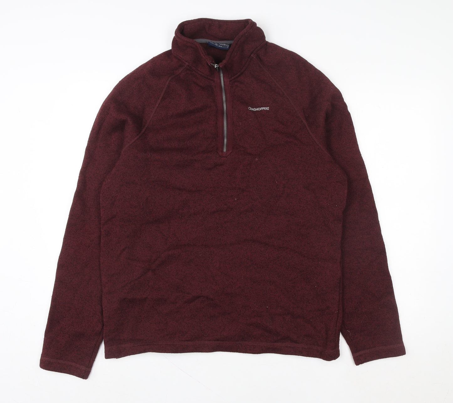 Craghoppers Men’s Red Fleece 1/4 Zip Pullover Sweatshirt XXL