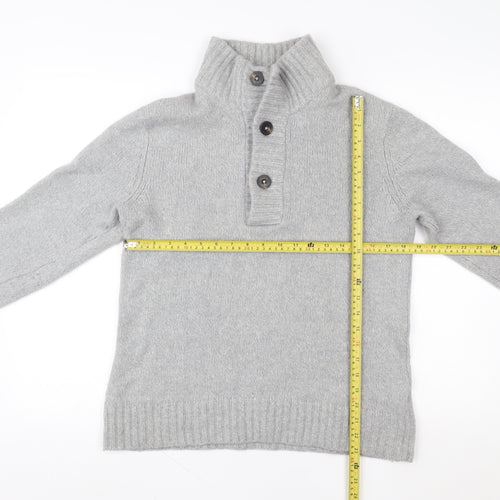 H&M L.O.G.G. Grey Wool Blend Henley Jumper Women’s Size L