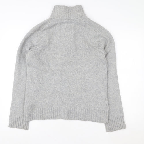 H&M L.O.G.G. Grey Wool Blend Henley Jumper Women’s Size L
