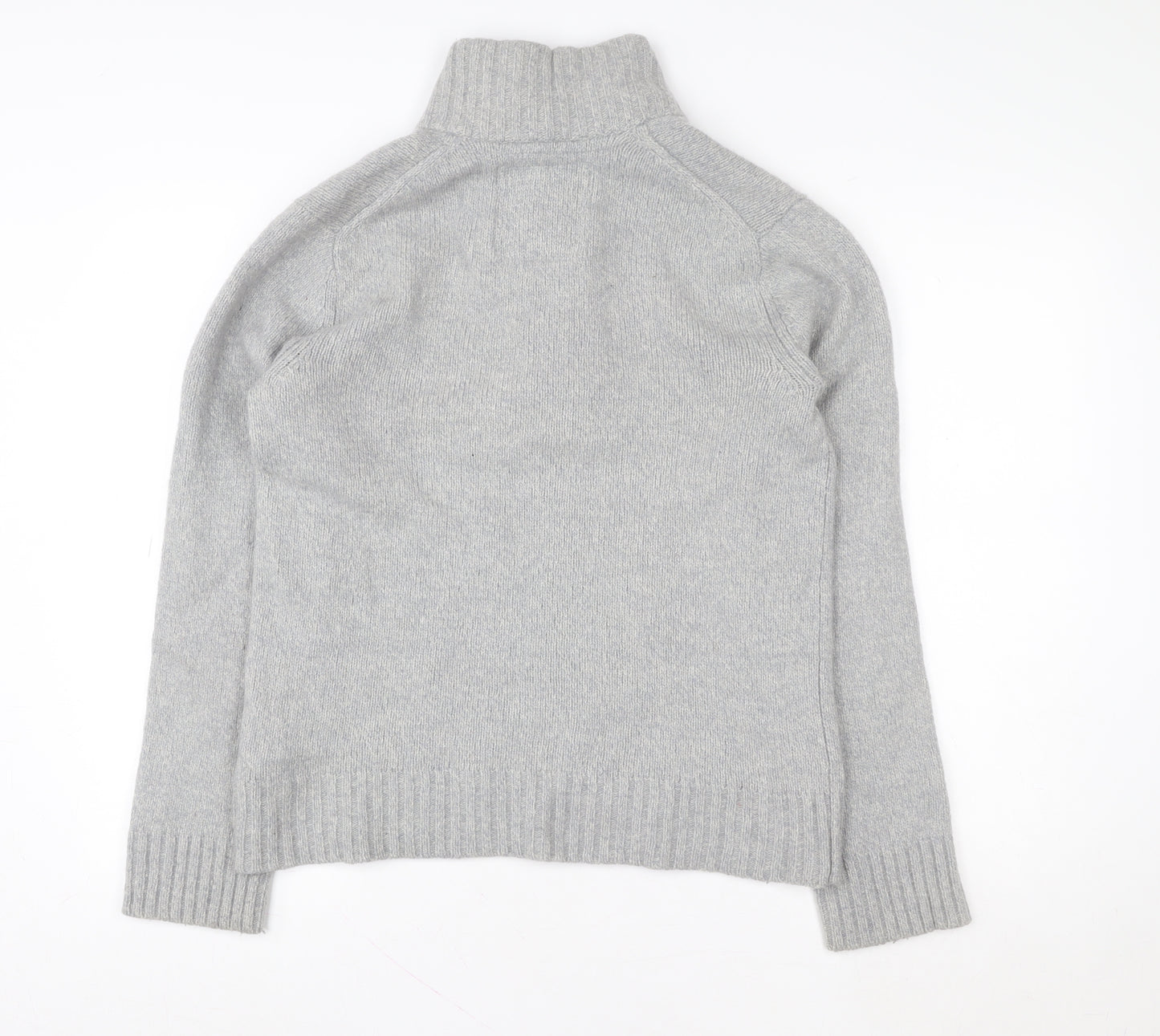 H&M L.O.G.G. Grey Wool Blend Henley Jumper Women’s Size L