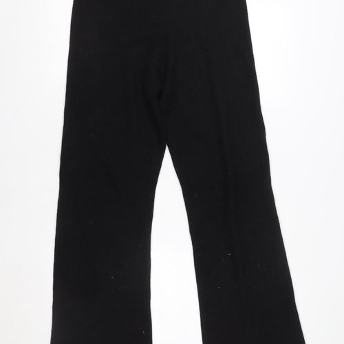 Joseph Women’s Black Wool Cashmere Knit Trousers XL