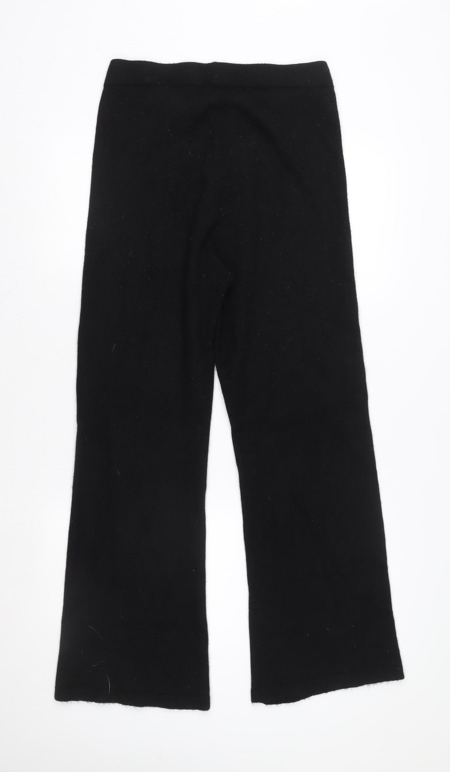 Joseph Women’s Black Wool Cashmere Knit Trousers XL