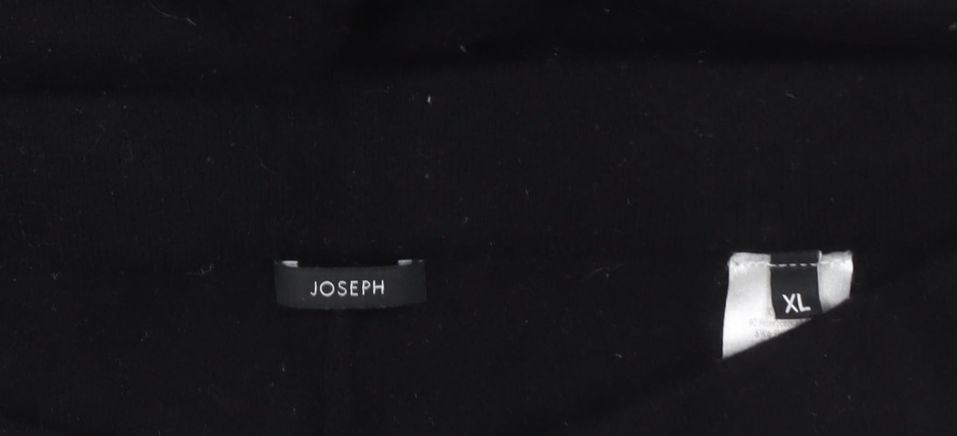 Joseph Women’s Black Wool Cashmere Knit Trousers XL