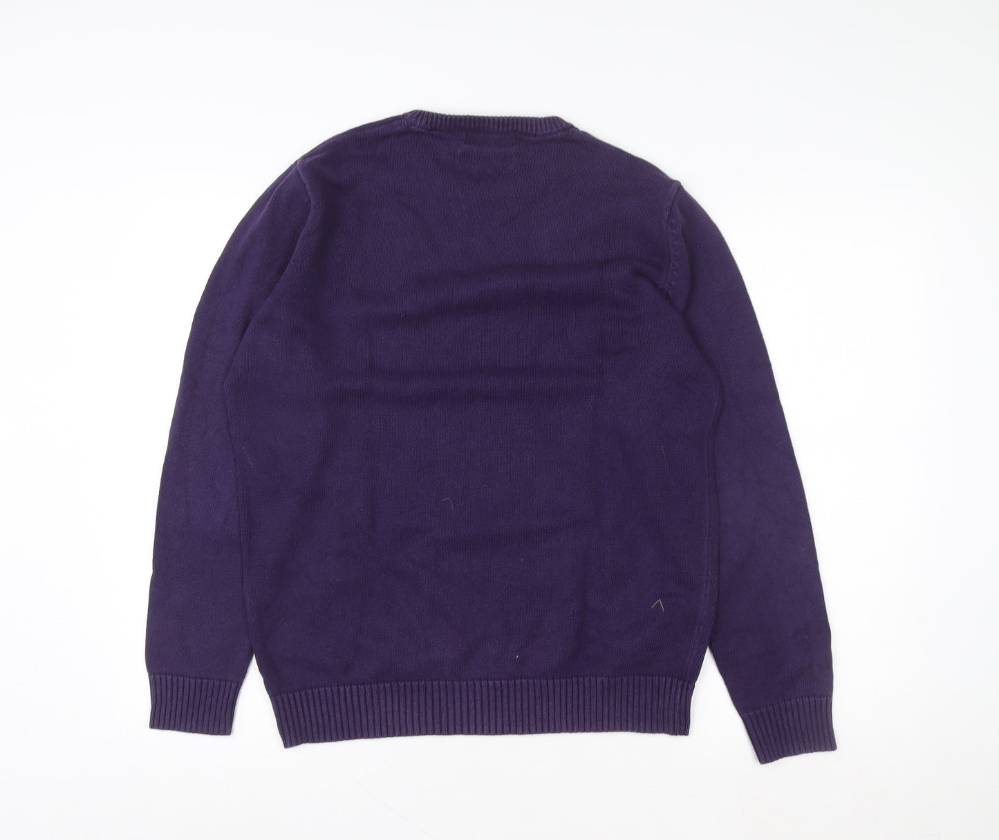 Maine New England Women's Purple Crew Neck Cotton Pullover Sweatshirt S