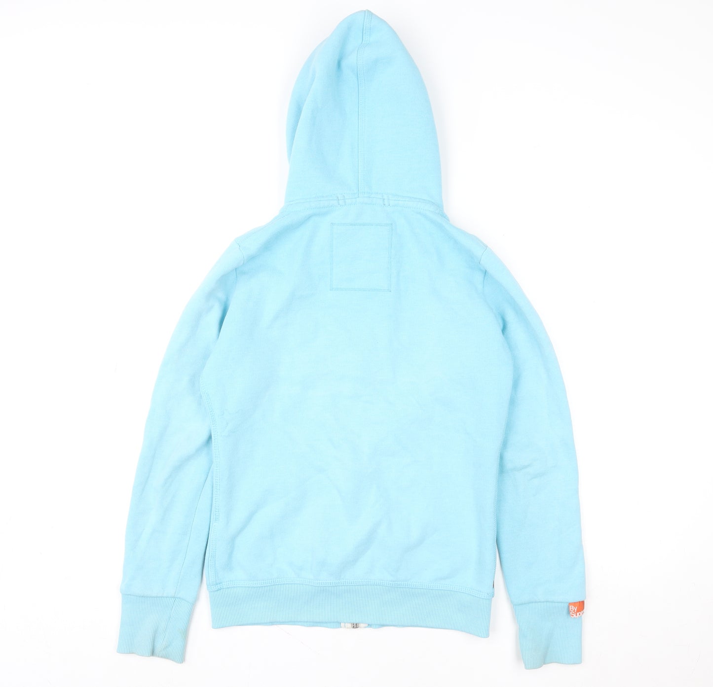 Superdry Women's Blue Full Zip Hoodie Small with Drawstring Hood
