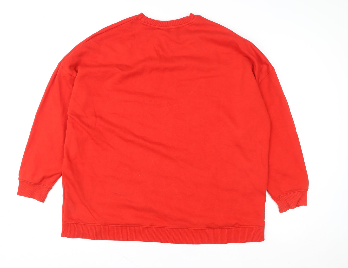 F&F Women’s Red Christmas Santa Graphic Sweatshirt XL