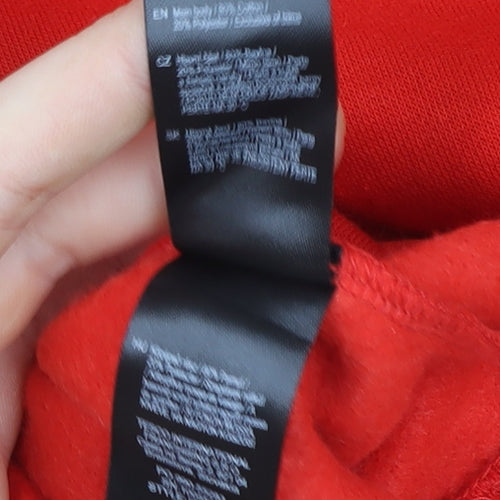 F&F Women’s Red Christmas Santa Graphic Sweatshirt XL