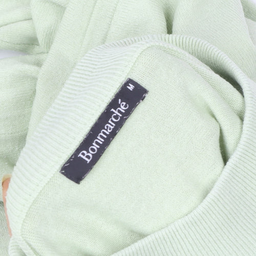 Bonmarché Women's Green Acrylic Long Sleeve Pullover Jumper M