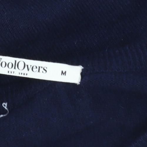 WoolOvers Womens Navy Blue Crew Neck Merino Wool Pullover M