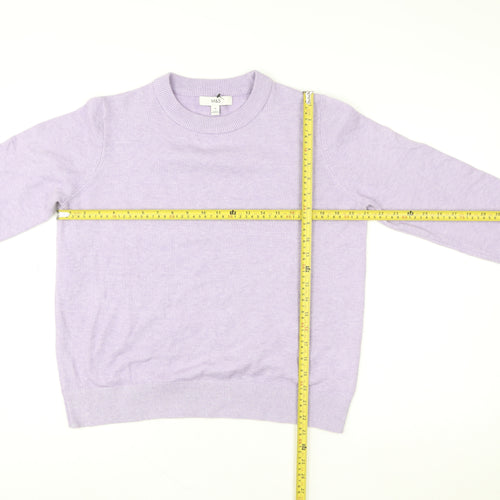 Marks and Spencer Women’s Purple Crew Neck Knit Jumper Size M