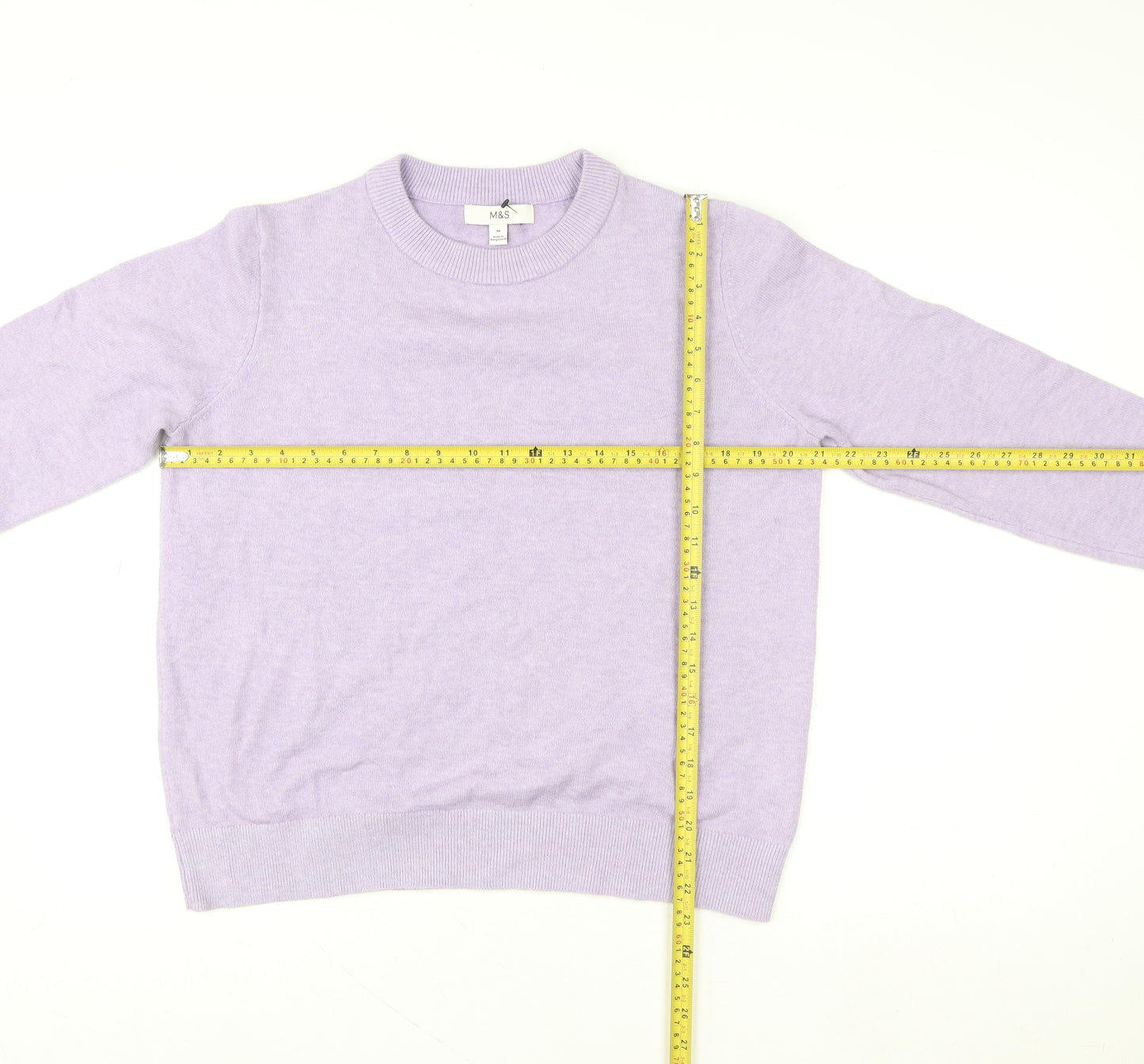 Marks and Spencer Women’s Purple Crew Neck Knit Jumper Size M