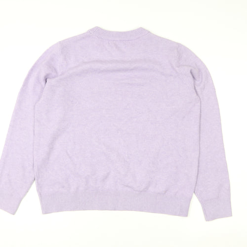 Marks and Spencer Women’s Purple Crew Neck Knit Jumper Size M