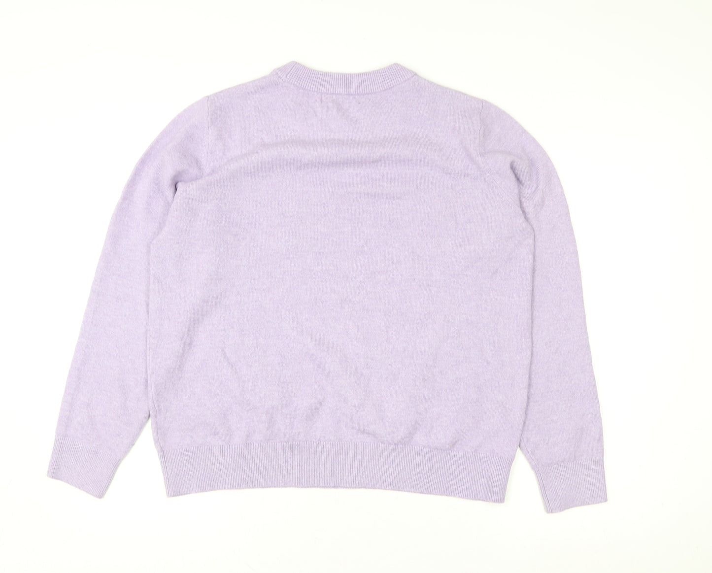 Marks and Spencer Women’s Purple Crew Neck Knit Jumper Size M