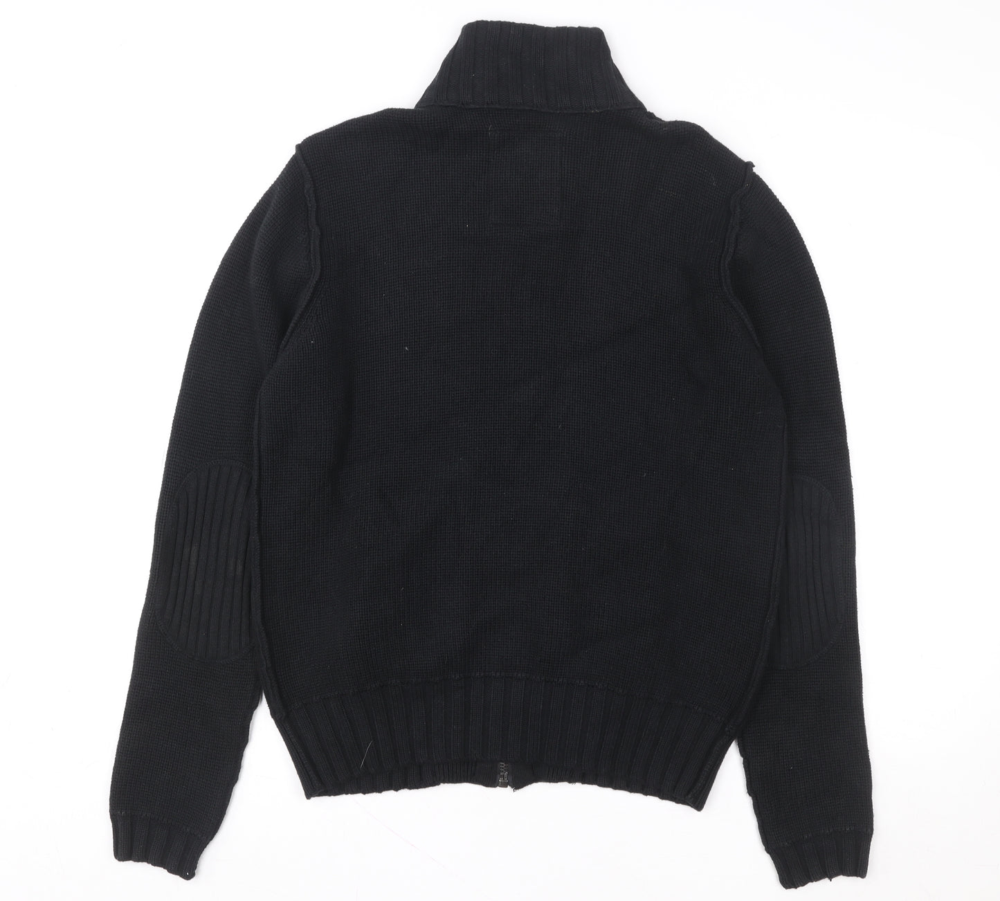 Firetrap Men's Black Full Zip Knit Sweatshirt Jacket Size M