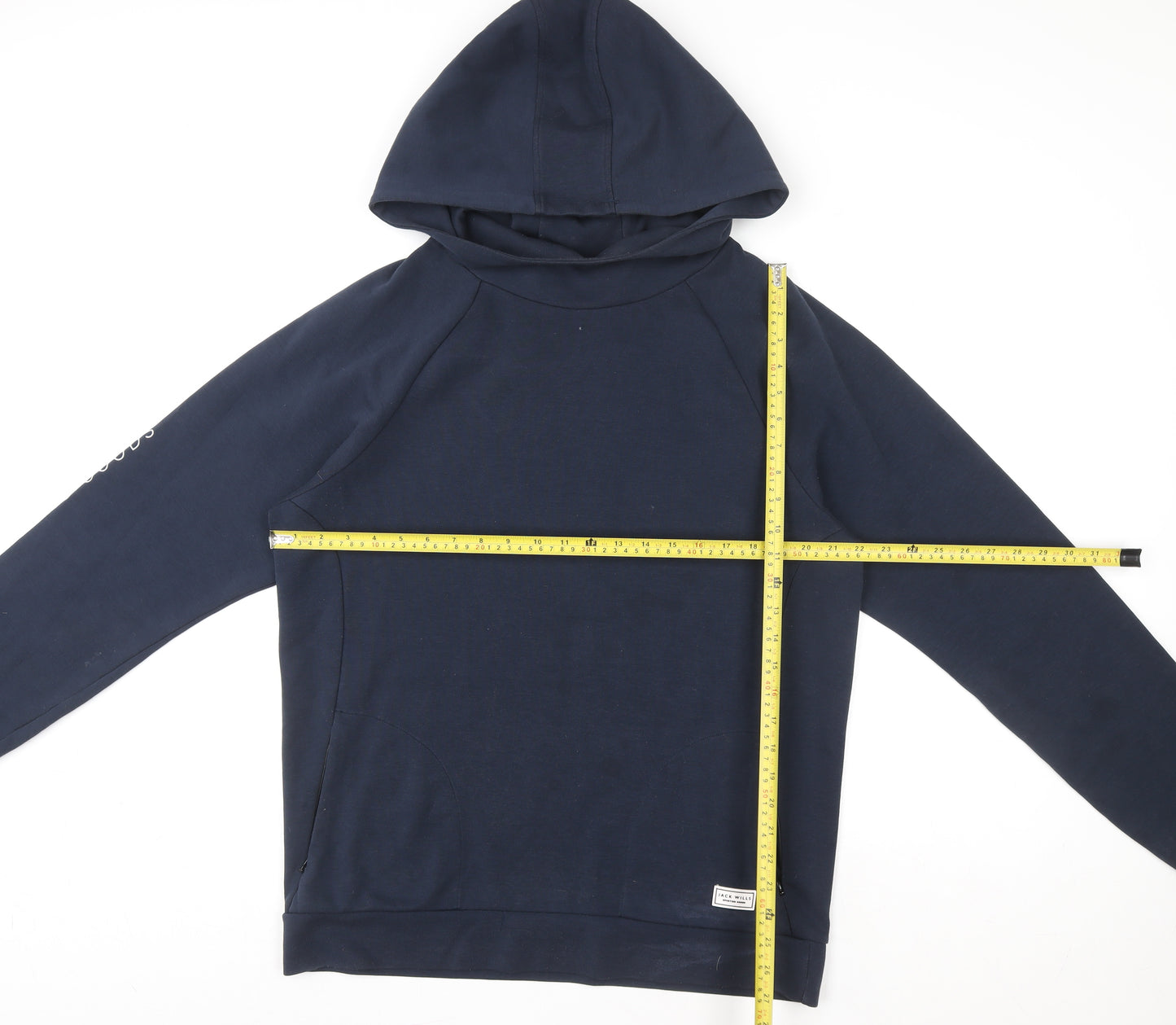 Jack Wills Men's Blue Medium Pullover Hoodie Regular Fit